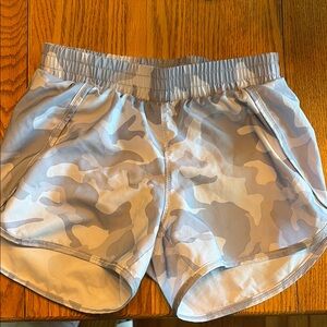 (5/$20) Girls All in Motion Gray Athletic Shorts Lightweight Elastic Waist